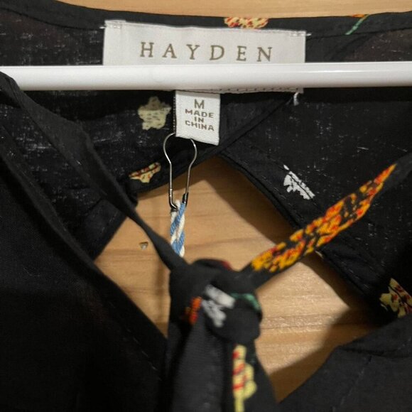 Hayden Nwt Black Floral Long - Picture 3 of 3
